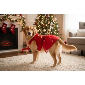 NEW‎ Red Joy Sequin Size Large
Christmas Dog Dress Tutu Holiday